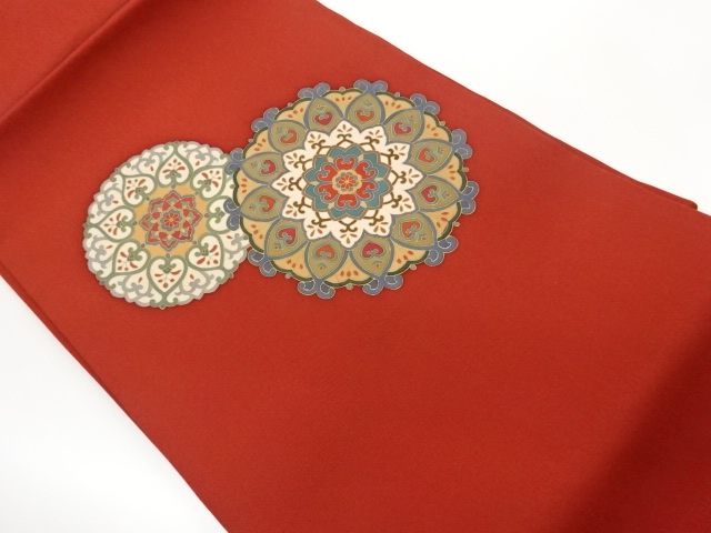 JAPANESE NAGOYA OBI / SHIOZE / KINSAI / FLOWER CREST